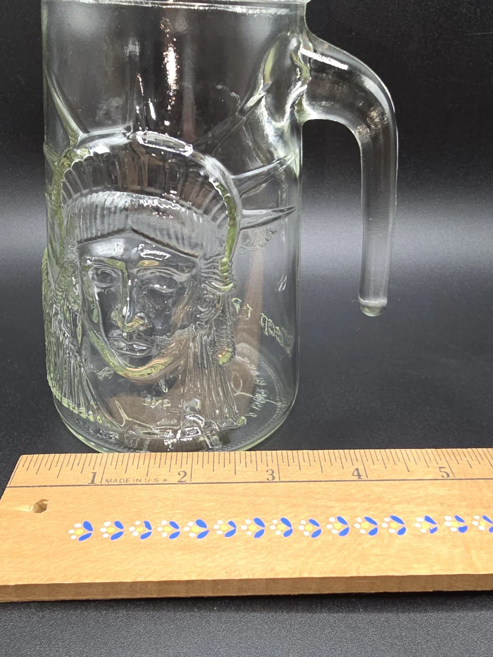 Vintage Anchor Hocking Statue Of Liberty Centennial Glass Mug USA 1985